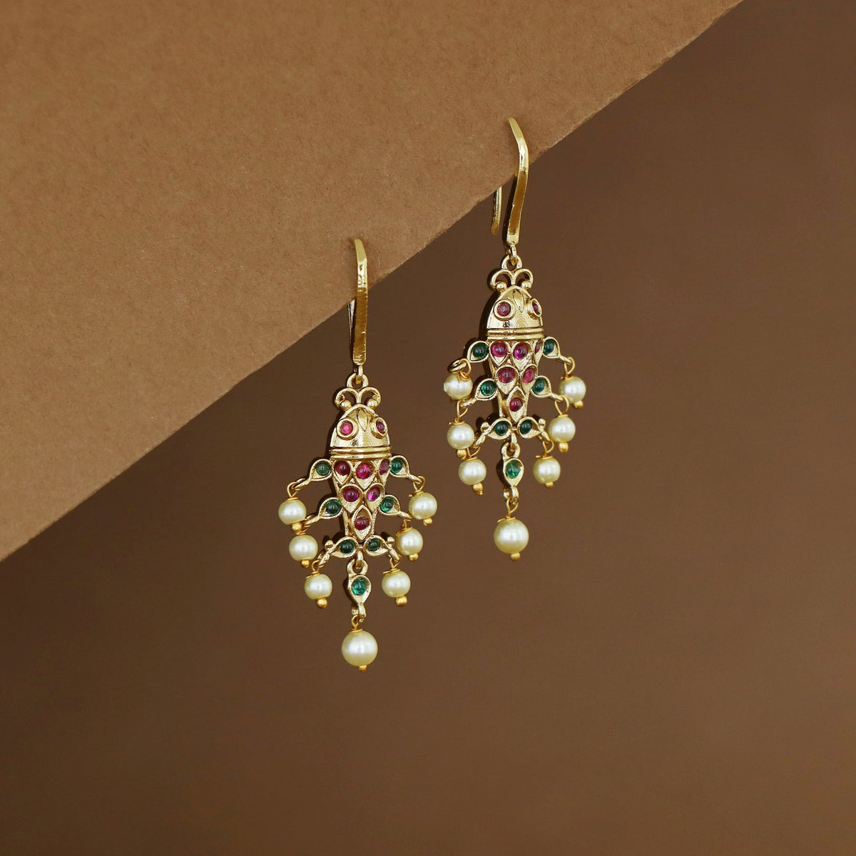 Mishka Fish Pearl Drop | Yavira Jewelry