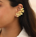 Ariel Golden Leaf 2 In 1 Ear-Cuff | Yavira Jewelry